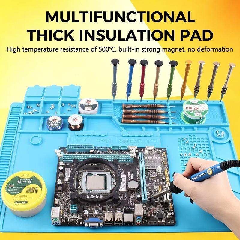 Electronics Repair Bench - Magnetic Anti Static Silicone Soldering Mat