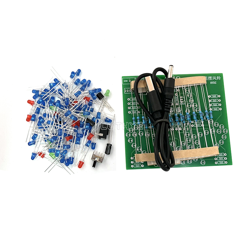 DC 3-5V DIY LED Swing Wind Chi - Electronics Repair School 评论和价格