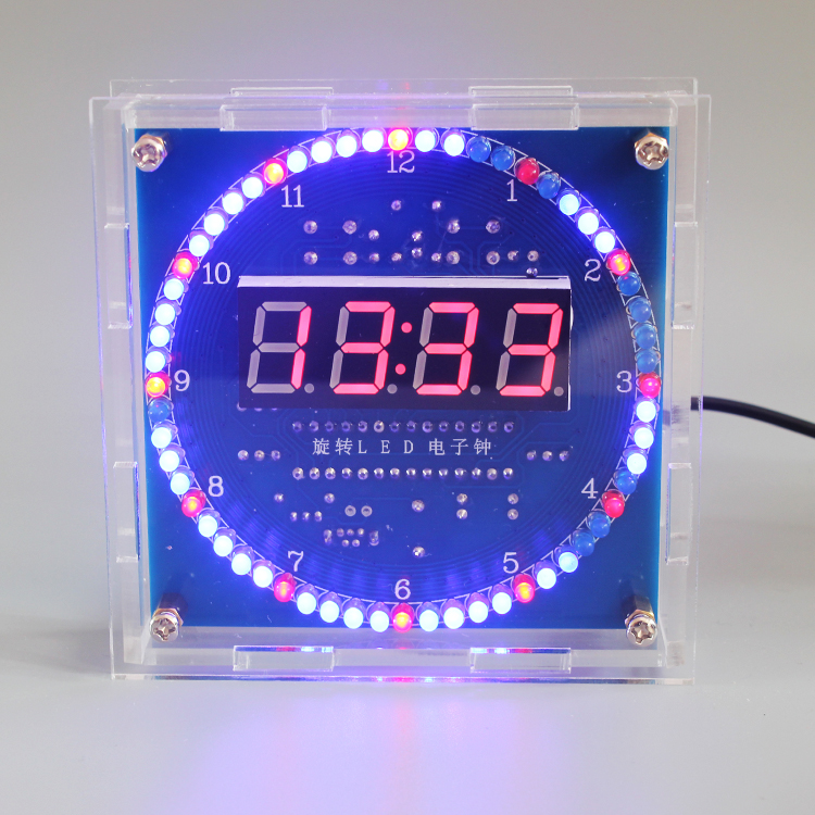 DIY Rotating LED Electronic Di - Electronics Repair School 评论和价格